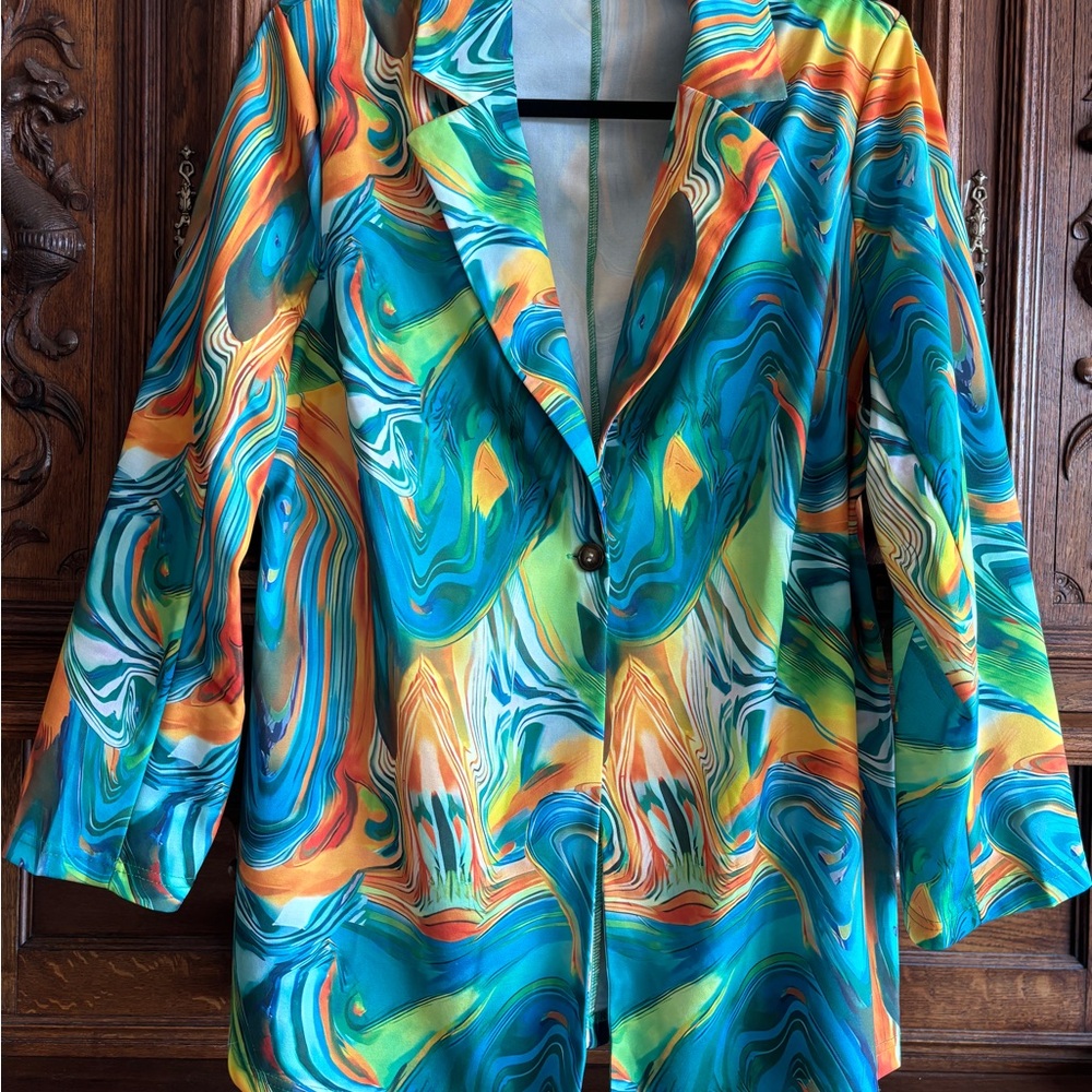 NWT- BRILLIANT LONG BLAZER